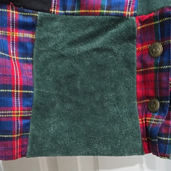 Mona Mode Vintage Plaid Mini Skirt Woman's Size 10 - Picture 10 of 14